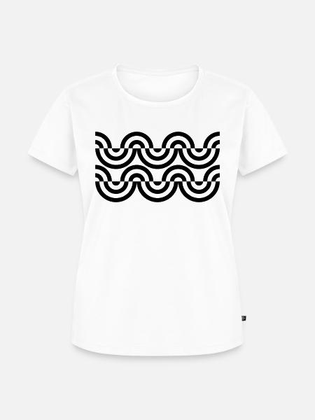 Op-Art - Frauen Premium Bio T-Shirt - Weiß