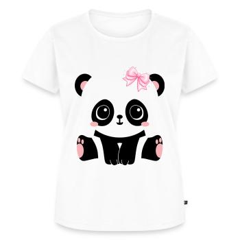 Cute Panda Baby - Women's Premium Organic T-shirt - white - Front - AI Model Female 172 dark (172cm)