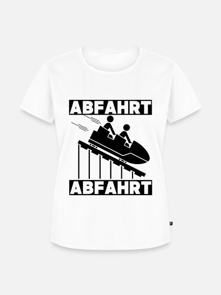 Abfahrt Abfahrt Achterbahn Freizeitpark Adrenalin - Frauen Premium Bio T-Shirt - 