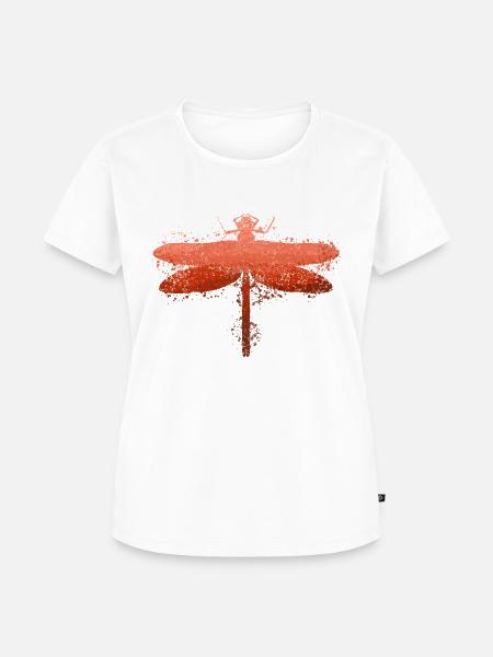 Libelle Libellen - Frauen Premium Bio T-Shirt - Weiß