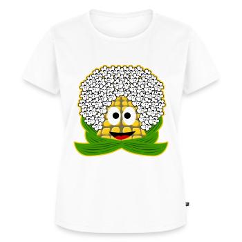 Maïs soufflé - T-shirt Premium bio Femme - blanc - Devant - AI Model Female 172 dark (172cm)