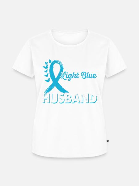 Tragen Sie Hellblau Für Den - Frauen Premium Bio T-Shirt - Weiß