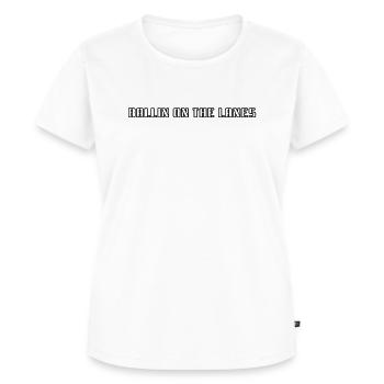 Bowling - Ballin sur les pistes - T-shirt Premium bio Femme - blanc - Devant - AI Model Female 172 dark (172cm)