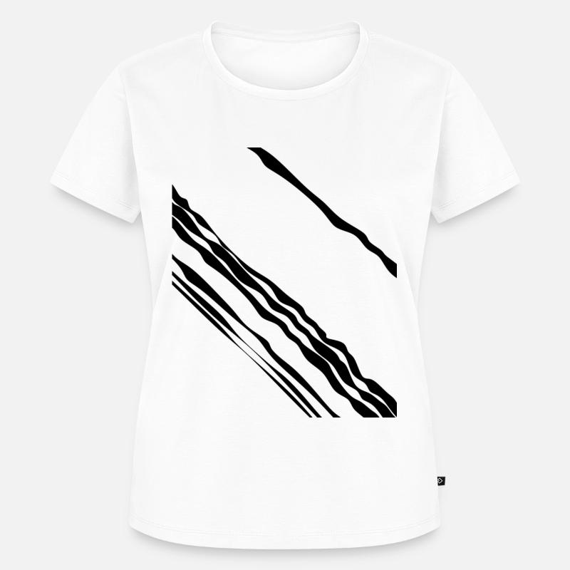 Design Line Black - Women's Premium Organic T-shirt - white