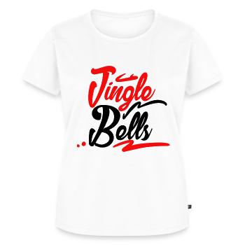 Jingle Bells Noël - T-shirt Premium bio Femme - blanc - Devant - AI Model Female 172 dark (172cm)