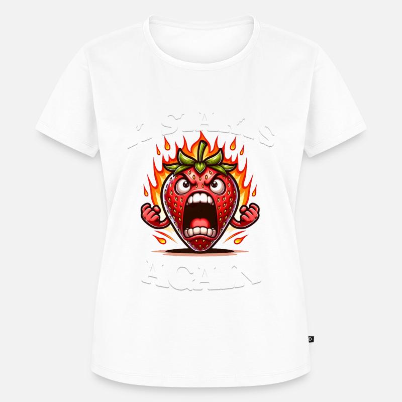 Periode Menstruation Erdbeerwoche Es Beginnt - Frauen Premium Bio T-Shirt - undefined