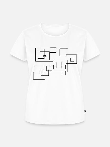 Rechtecke - Frauen Premium Bio T-Shirt - Weiß
