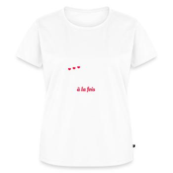 PRINCESSE ET AGRICULTRICE - T-shirt Premium bio Femme - blanc - Devant - AI Model Female 172 dark (172cm)