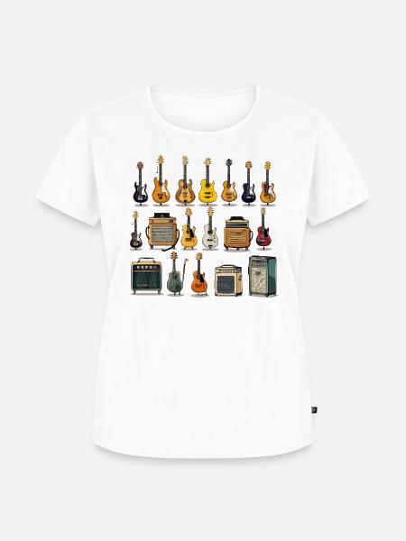 Die Eleganz des Instruments - Frauen Premium Bio T-Shirt - Weiß