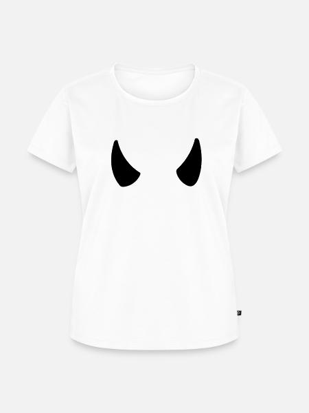 Hörner - Frauen Premium Bio T-Shirt - Weiß