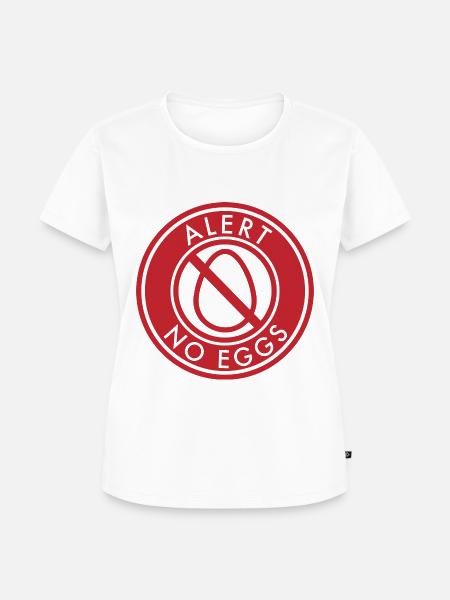 Ei-Alarm Geschenk Ei Eier - Frauen Premium Bio T-Shirt - Weiß