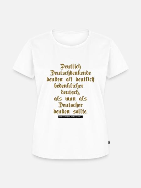 Deutsche Denker - Frauen Premium Bio T-Shirt - Weiß