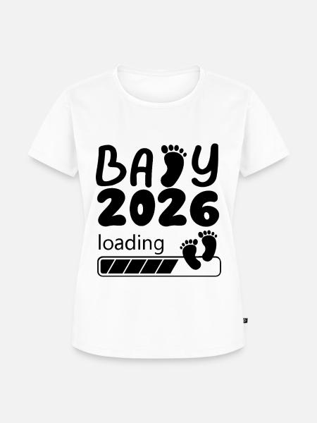 Baby 2026 Loading Footprints - Women's Premium Organic T-shirt - 