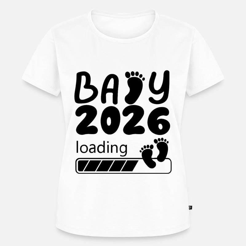 Baby 2026 Loading Footprints - Women's Premium Organic T-shirt - undefined
