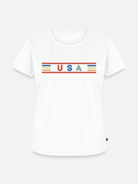 USA - Frauen Premium Bio T-Shirt - Weiß