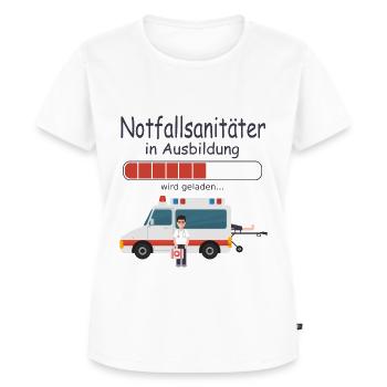 Notfallsanitäter in Ausbildung Rettungsdienst - Frauen Premium Bio T-Shirt - Weiß - Vorne - AI Model Female 172 dark (172cm)