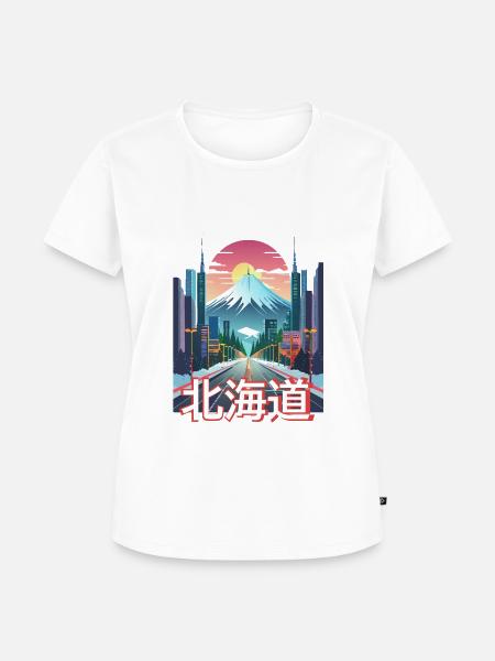 Hokkaido Winter Dämmerung - Frauen Premium Bio T-Shirt -