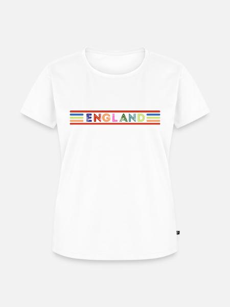 England - Frauen Premium Bio T-Shirt - Weiß