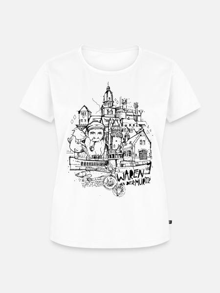 Waren an der Müritz - Frauen Premium Bio T-Shirt - Weiß