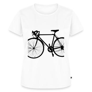 Racing Bicycle Cycling Bicycle Bike Vector - Women's Premium Organic T-shirt - white - Front - AI Model Female 172 dark (172cm)