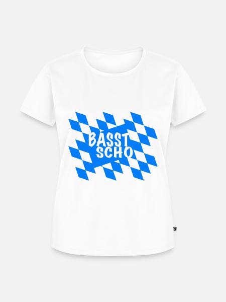 Bayern Basst Scho - Frauen Premium Bio T-Shirt - Weiß