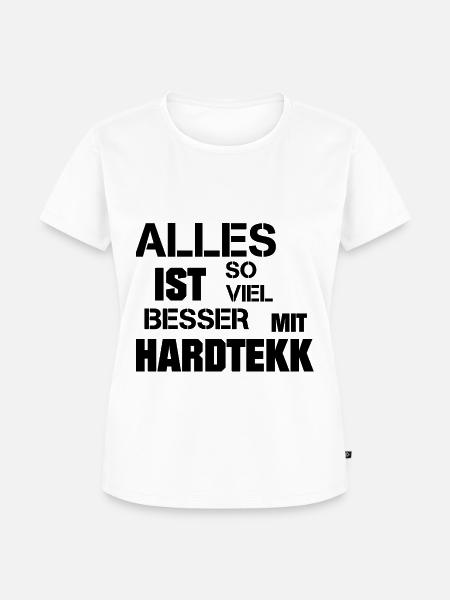 Hardtekk - Merch - Tekk - Geschenk - Frauen Premium Bio T-Shirt - Weiß