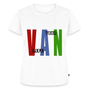 VAN YOUR LIFE 2 - Frauen Premium Bio T-Shirt - Weiß - Vorne - AI Model Female 172 dark (172cm)