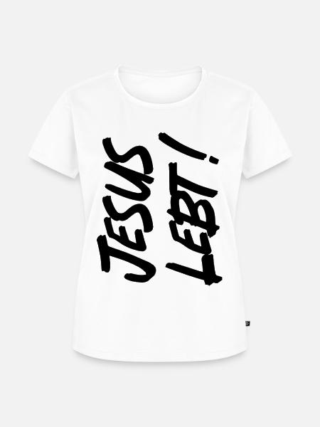 JESUS LEBT - Frauen Premium Bio T-Shirt - Weiß