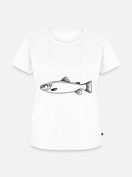 Forelle - Frauen Premium Bio T-Shirt - Weiß