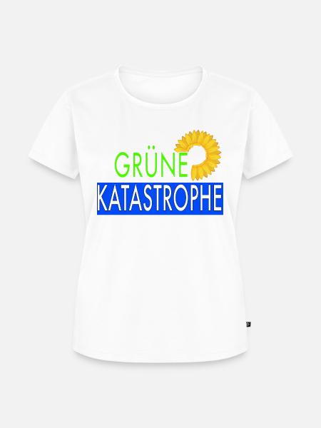Grüne Katastrophe - Frauen Premium Bio T-Shirt - Weiß