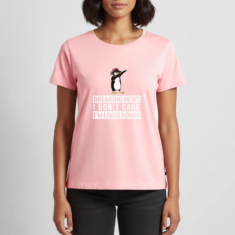 IT Nerd Linux Linux Pinguin Geek Software Engineer Frauen Premium Bio T-Shirt
