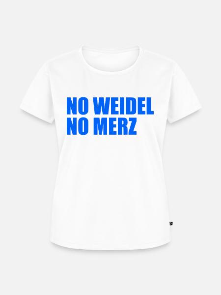 No weidel no merz - Frauen Premium Bio T-Shirt - Weiß
