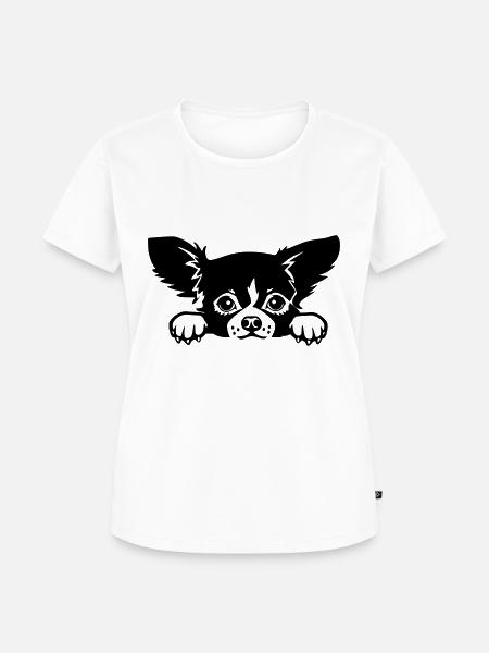 chiwawa hund - Frauen Premium Bio T-Shirt - Weiß