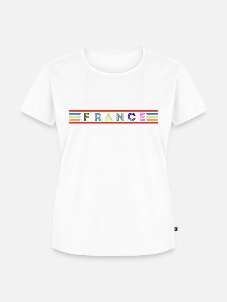 Frankreich - Frauen Premium Bio T-Shirt - Weiß