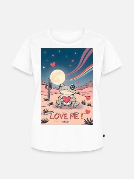 Love Me! Kröte Nr.2 - Frauen Premium Bio T-Shirt - Weiß