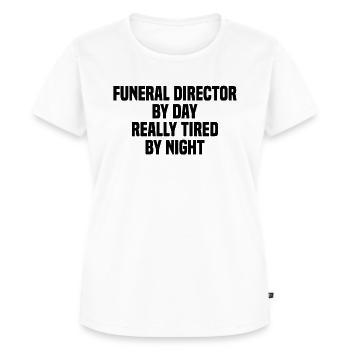 Croque-mort - T-shirt Premium bio Femme - blanc - Devant - AI Model Female 172 dark (172cm)