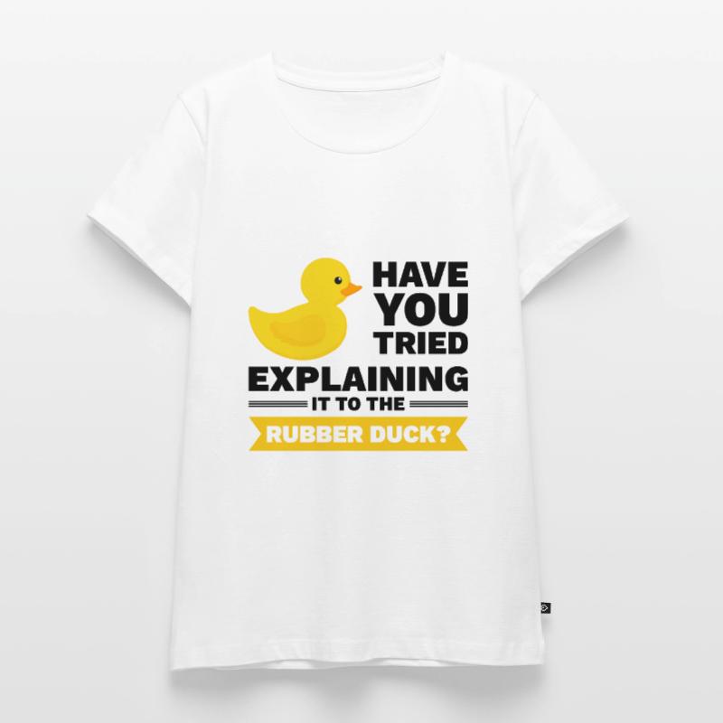 Programmeur Caoutchouc Debug T-shirt Premium bio Femme