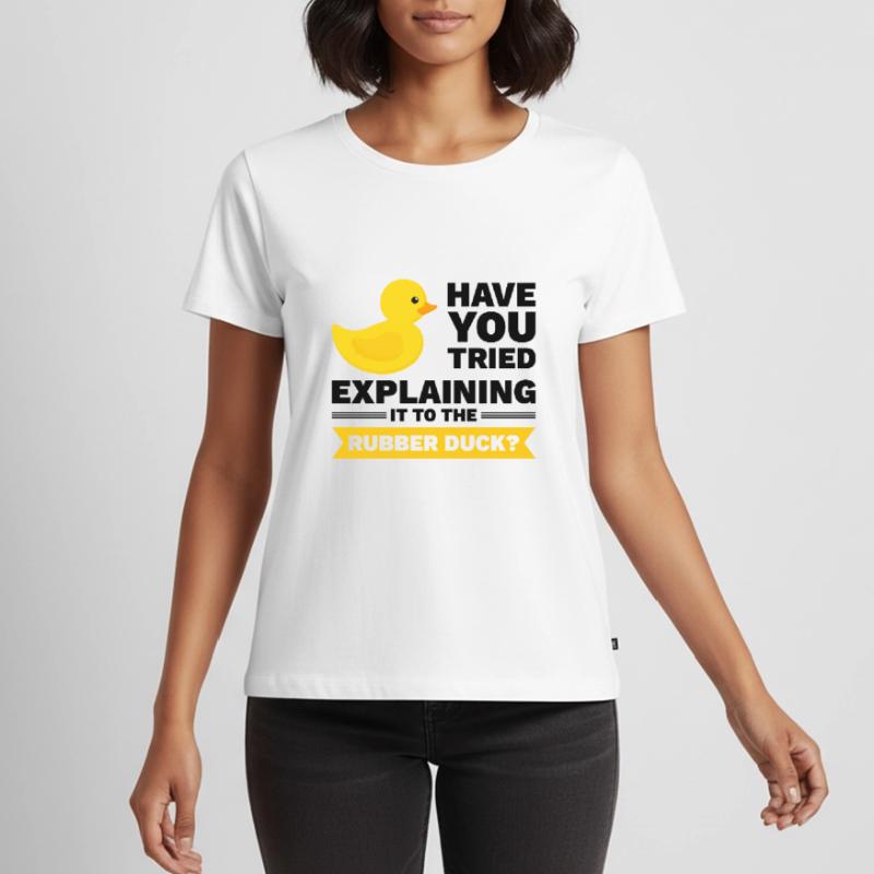Programmeur Caoutchouc Debug T-shirt Premium bio Femme