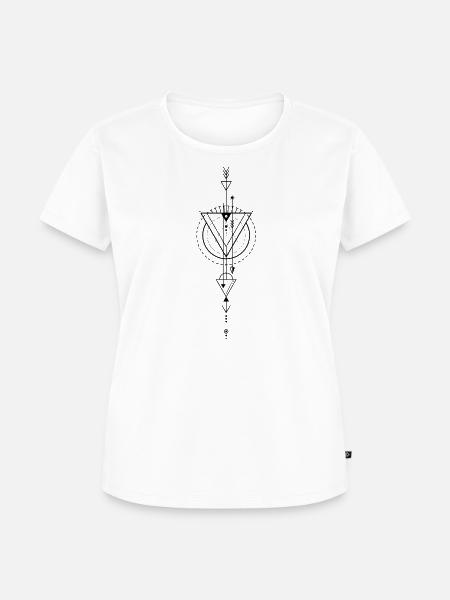 Boho Arrow - Frauen Premium Bio T-Shirt - Weiß