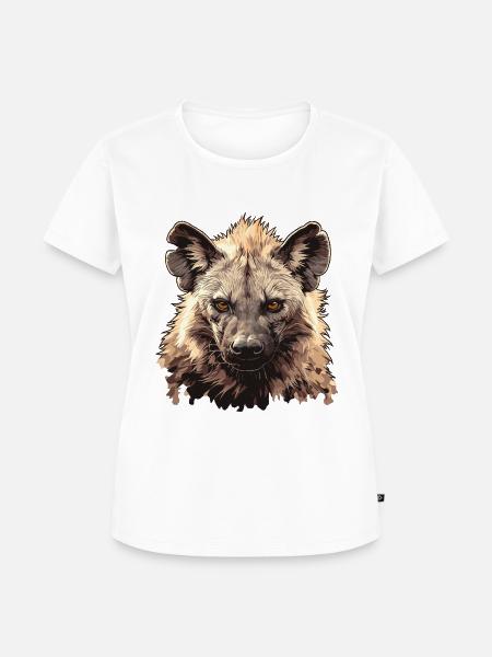 Hyänen Hyäne - Frauen Premium Bio T-Shirt - Weiß