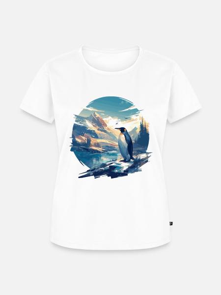 Pinguine Pinguin - Frauen Premium Bio T-Shirt - Weiß