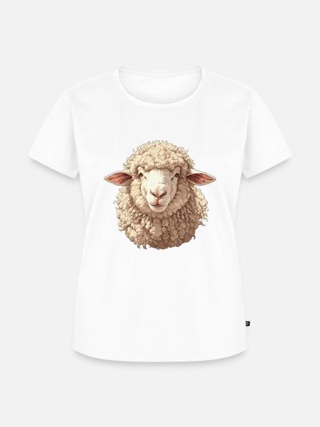 Schafe Schaf - Frauen Premium Bio T-Shirt - Weiß