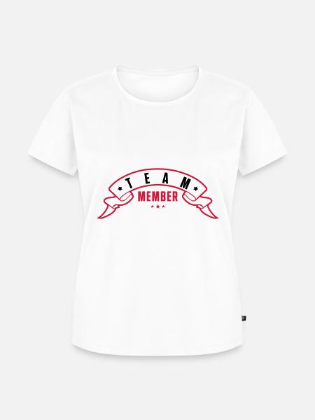 team member banderole - Frauen Premium Bio T-Shirt - Weiß