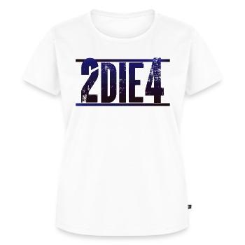 2 LES 4 À tomber par terre pour citer plaisir irrésistible Épicéa - T-shirt Premium bio Femme - blanc - Devant - AI Model Female 172 dark (172cm)