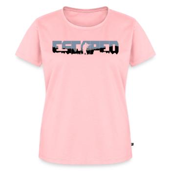 Escaped from Woods - Frauen Premium Bio T-Shirt - Rosa - Vorne - AI Model Female 172 dark (172cm)