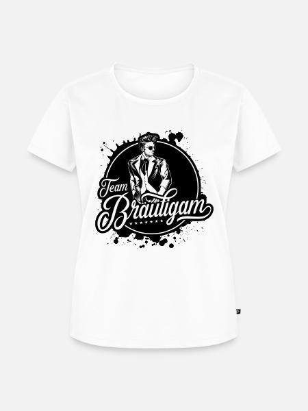 Team Bräutigam - Frauen Premium Bio T-Shirt - Weiß