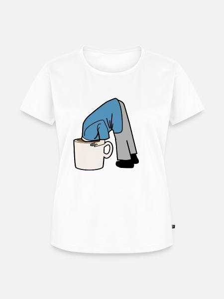 Kaffee - Frauen Premium Bio T-Shirt - Weiß