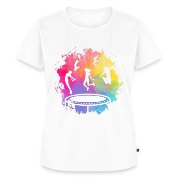 Trampoline - Women's Premium Organic T-shirt - white - Front - AI Model Female 172 dark (172cm)