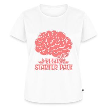 Vegan starter pack - Frauen Premium Bio T-Shirt - Weiß - Vorne - AI Model Female 172 dark (172cm)