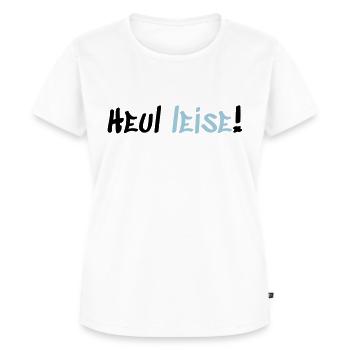 Heul Leise - Frauen Premium Bio T-Shirt - Weiß - Vorne - AI Model Female 172 dark (172cm)